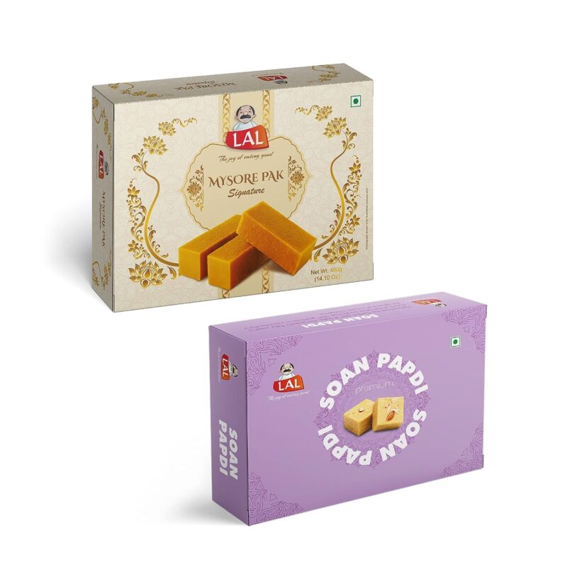 Mysore Pak Signature 400gm & Soan Papdi Premium 400gm - Image 4