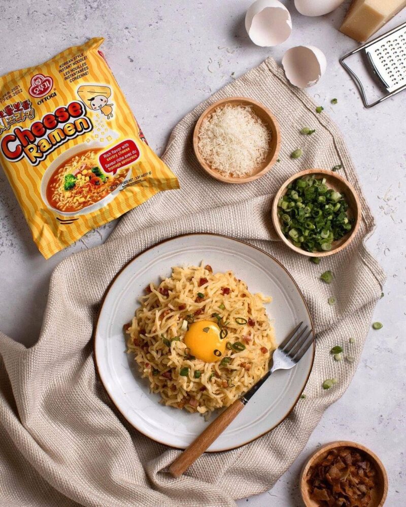 OTTOGI Cheese Ramen, KOREAN STYLE INSTANT NOODLE, Rich flavor with savory cheese (111gm) Pack of 4, The Product of Korea - Image 8
