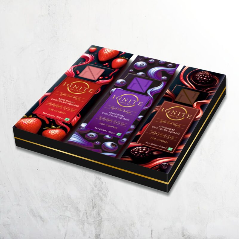 Ignite Chocolate Bars – Dark Chocolate, Blueberry & Strawberry Flavors – A Delicious Treat for Date Night, Valentine's & Special Moments – Ideal for Sharing - Image 7