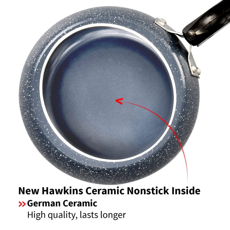 Hawkins 2 Litre Ceramic Nonstick Pressure Cooker, Induction Inner Lid Cooker, Granite Contura shaped Cooker, Best Cooker, Blue (ICC20) - Image 10