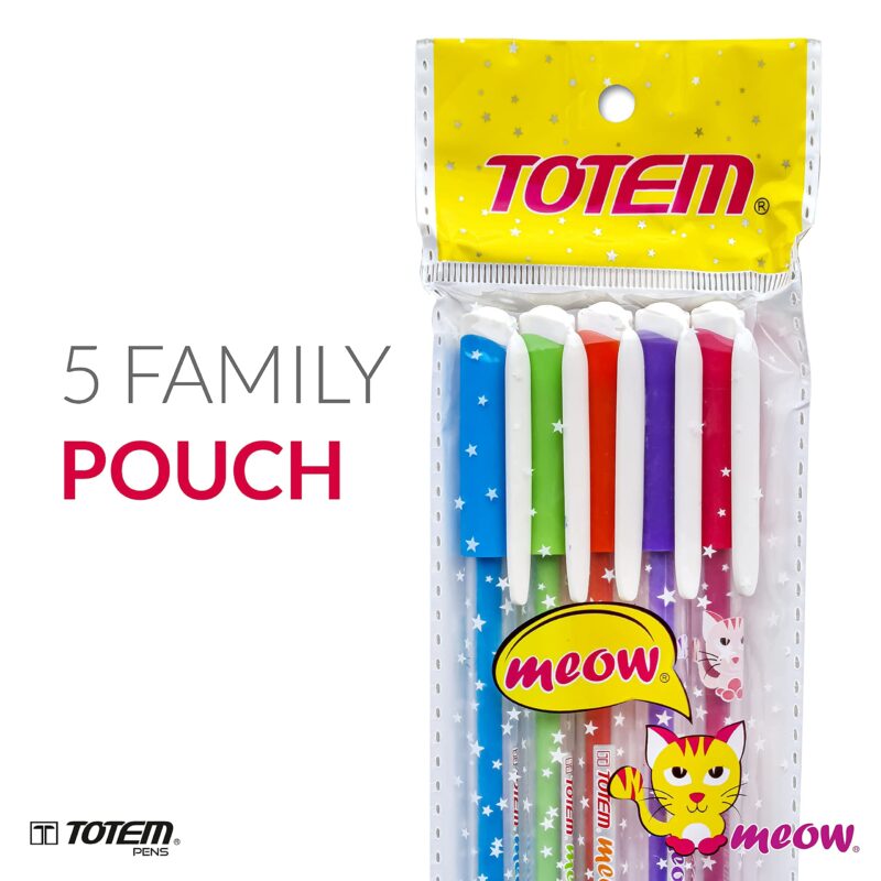 Totem Win Pens Meow Pens Pack of 100 Pens - 60 Blue & 40 Black - Image 8