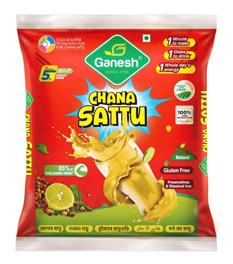 Ganesh chana sattu 500 gm (pack of 2) high protein fibre 100% natural gluten free chana sattu roasted gram powder - Image 9