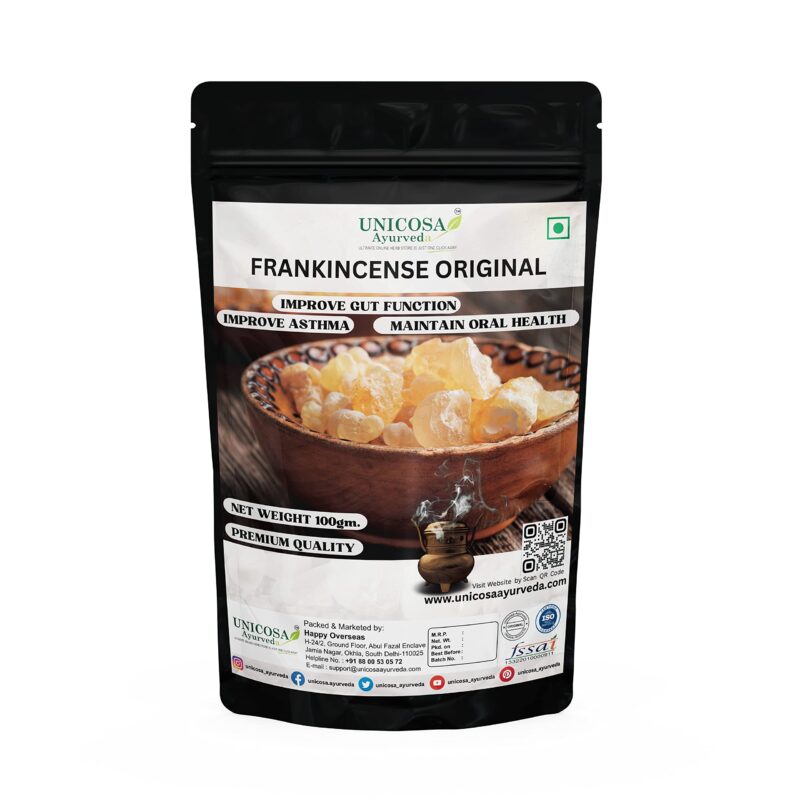 UNICOSA Ayurveda Pure Frankincese Resin 100gm Kunduru | Loban | Monastery Incense | Olibanum | Boswellia Carterii | Frankincense Tears | Pure Frankincense Granules | Premium Incense - Image 8