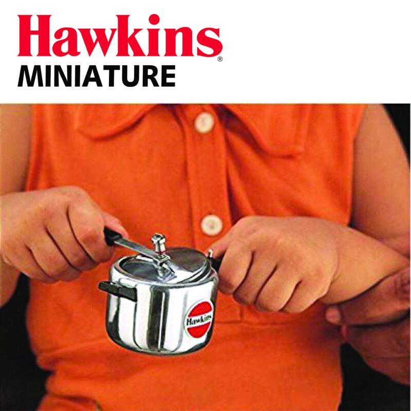 Hawkins Miniature Cooker, Toy Cooker for Kids, Mini Cooker, Small Cooker for Kids, Silver (MIN) - Image 4