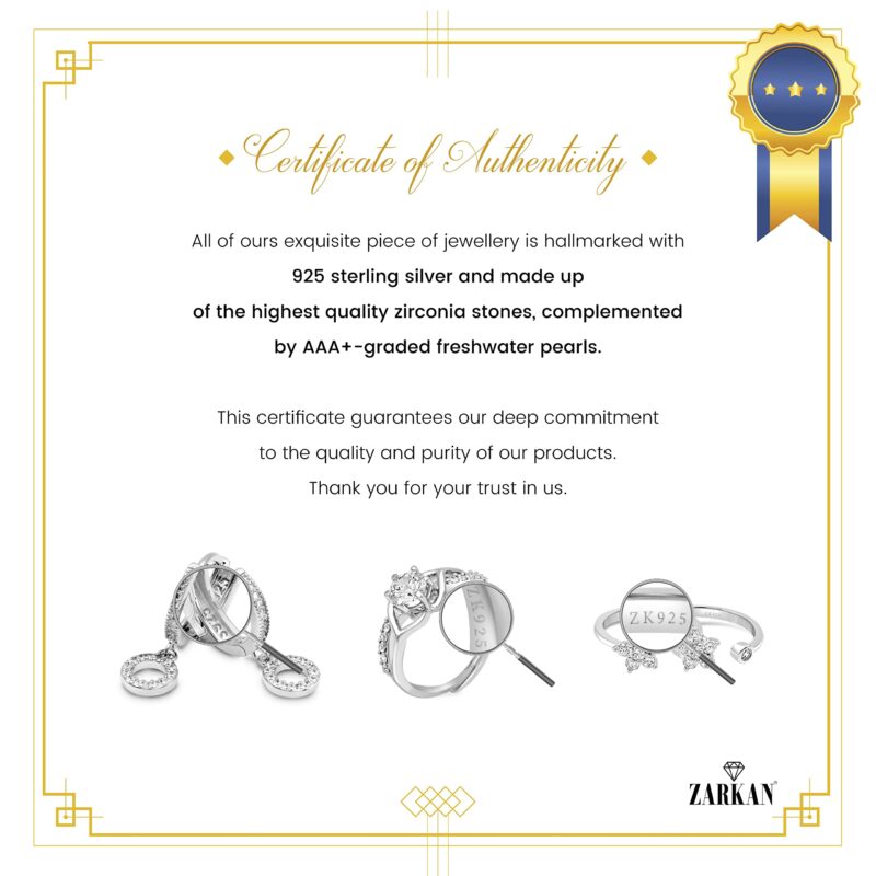 Zarkan 925 Sterling Pure Silver Golden Love Toe Rings, Adjustable | Chandi Bichiya | Gifts For Women & Girls | With Certificate of Authenticity and 925 Stamp - Image 6