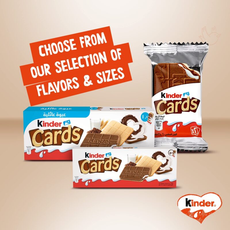 Kinder Cards Family Pack Two Layers Of Crispy Specialty With Cocoa And Milky Creams Filling10 Pieces 256g - Image 4