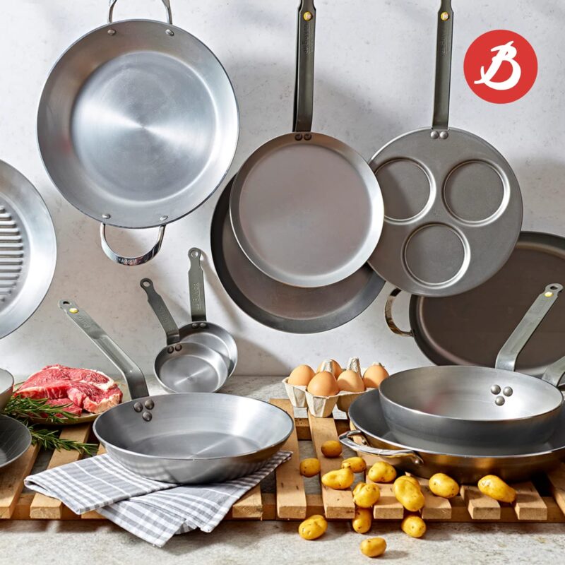 Mineral B Round Carbon Steel Crepe/Tortilla Pan 10.25-Inch - Image 4