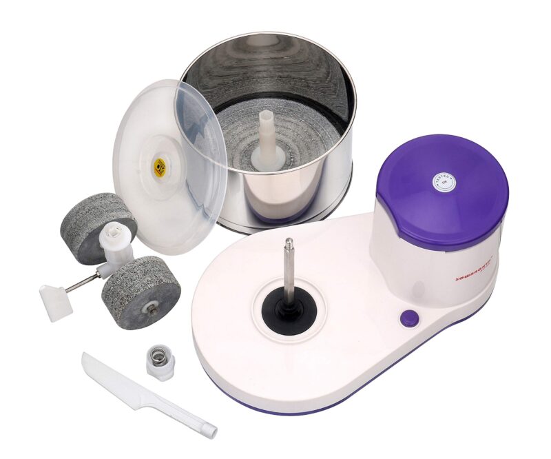 SOWBAGHYA Edge Wet Grinder 2 Litre -Blue Voilet Tabletop Design, Stainless Steel Drum, Compact & Silent - Powerful Motor, Idli Dosa Batter Machine for Home, 2 Yr Warranty, 1440 RPM - Image 6