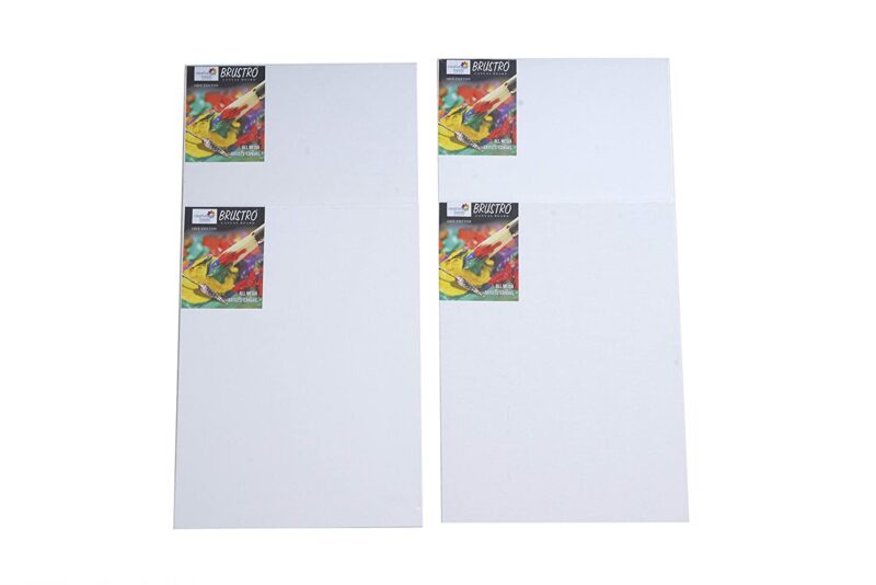 Brustro Artists' Canvas Board Medium Grain 12"X16" (Pack of 4) - Image 5