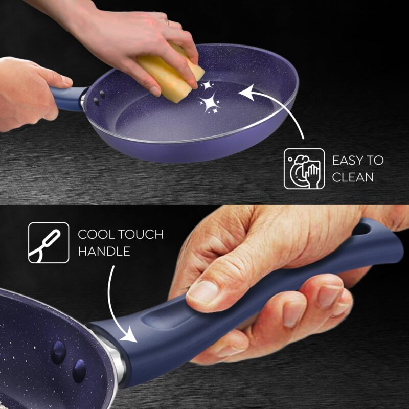 Prestige Ceraglide Ceramic Coated 18 cm Non-Stick Fry Pan | Consumes Less Oil | Preferred for High Heating & Even Heating | Stain-Resistant | Gas & Induction Compatible - Image 4