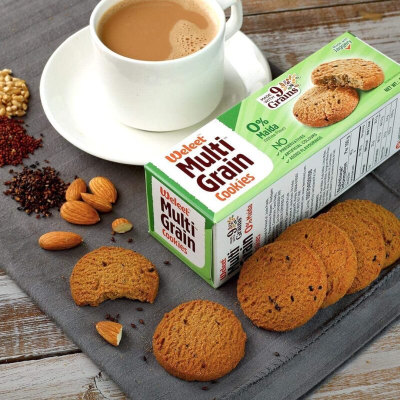 Weleet Assorted Pack Of Multi Grain, Millet, Ragi & Banana Millet Digestive Cookies|Home/Office Snack|Free Of White Sugar & White Flour|100% Natural & Healthy (4 Flavours-360 Gm) - Image 6