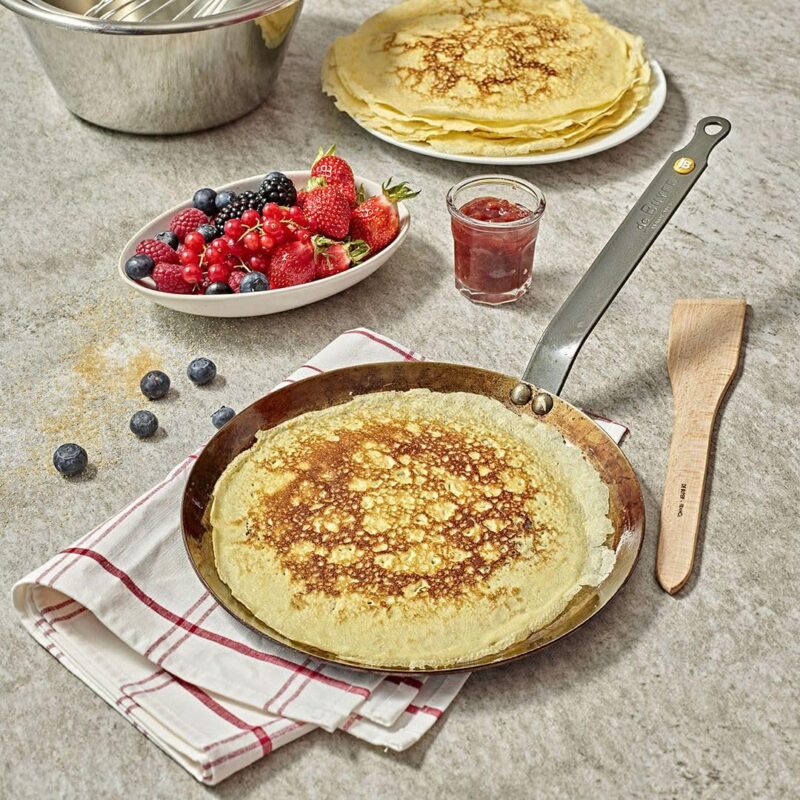 Mineral B Round Carbon Steel Crepe/Tortilla Pan 10.25-Inch - Image 5