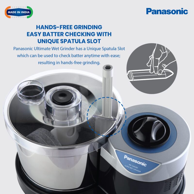 Panasonic Plastic Mk-Gw200 Super Wet Grinder (Black) - Image 7