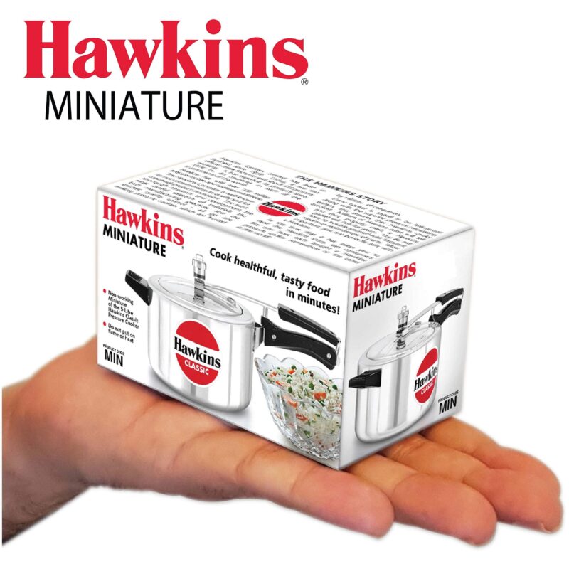 Hawkins Miniature Cooker, Toy Cooker for Kids, Mini Cooker, Small Cooker for Kids, Silver (MIN) - Image 5