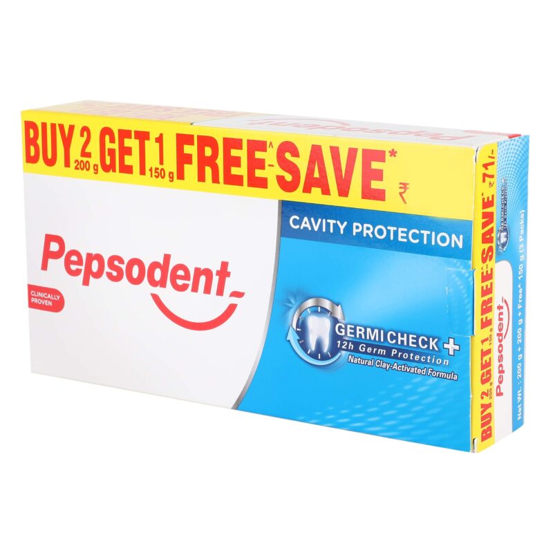 Pepsodent Germi Check Toothpaste - 200g (Pack of 2) With free 150g, Fresh Breath - Image 2