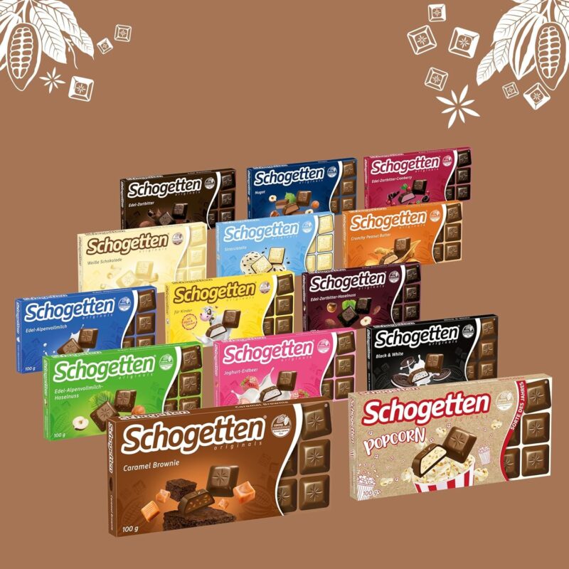 Schogetten Caramel Brownie Chocolate Bar, Practically Individually 100g (Imported) - Image 5
