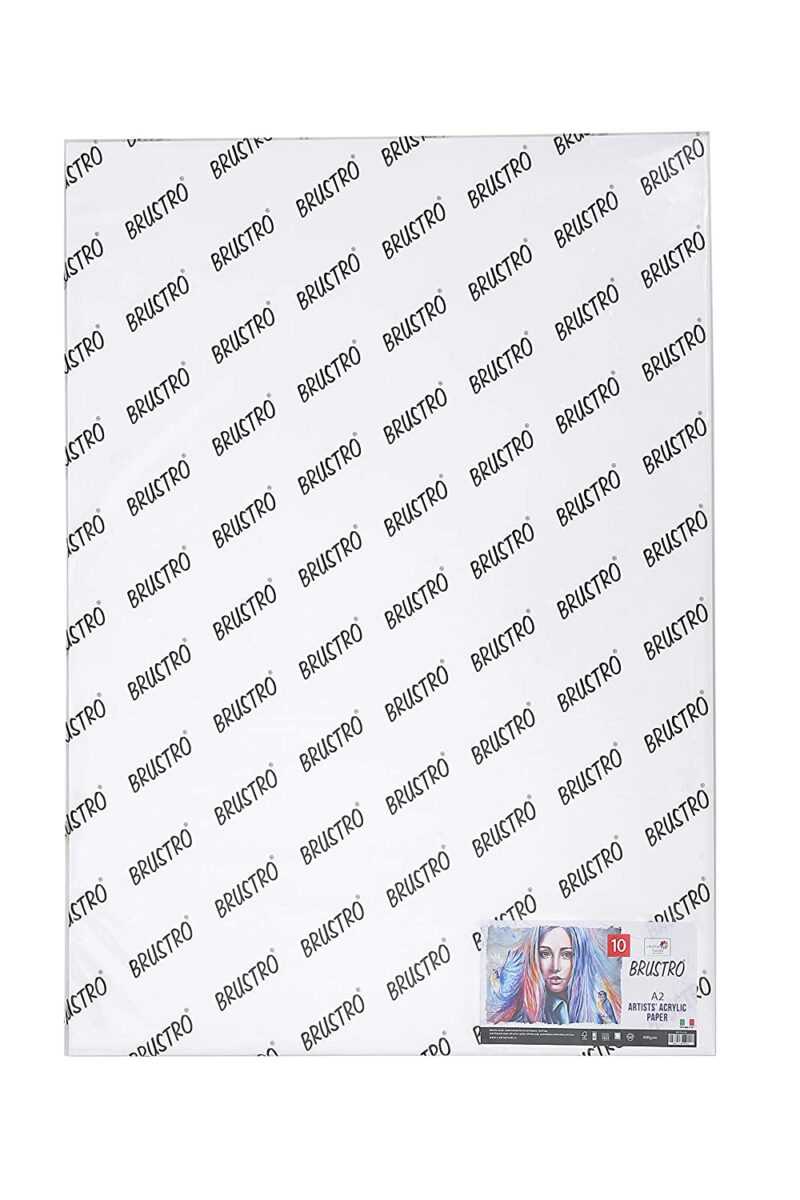 Brustro Artists' Acrylic Paper 400 Gsm A2 (10 Sheets) - Image 2