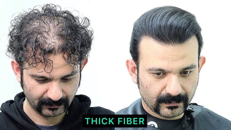 Thick Fiber - Hair Building Fibers (Black)- Hair Fibers For Thin & Fine Hair -Hair Thickening Fibers for Men & Women (25 g (Pack of 1)) - Image 2
