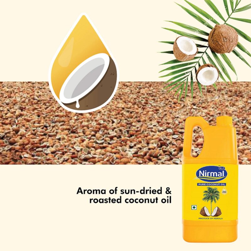 KLF Nirmal 100% Pure Coconut Oil, 1L Jar - Image 6