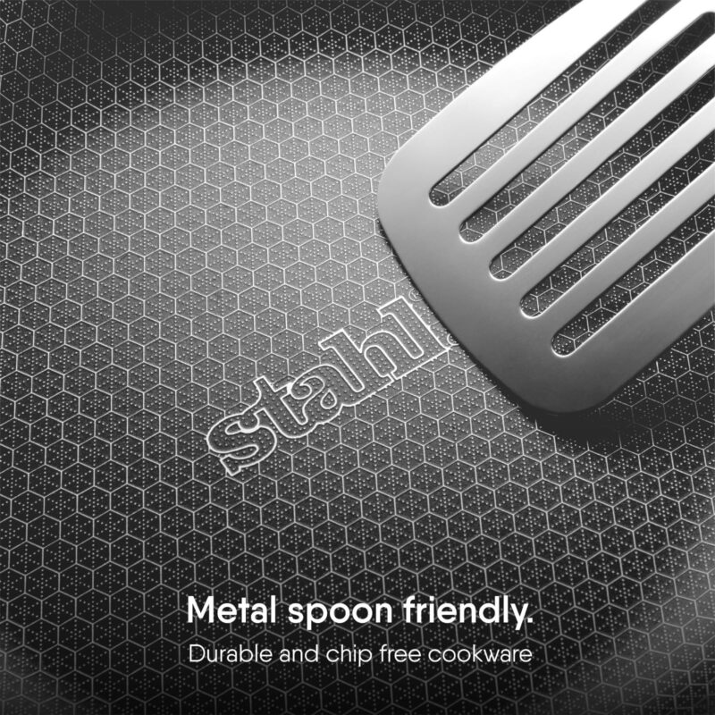 Stahl Artisan Hybrid Triply Roti Tawa, Tawa Induction Base, Non Stick Pan, Stainless Steel Scratch Resistant Roti Tava, 25 cm - Image 3
