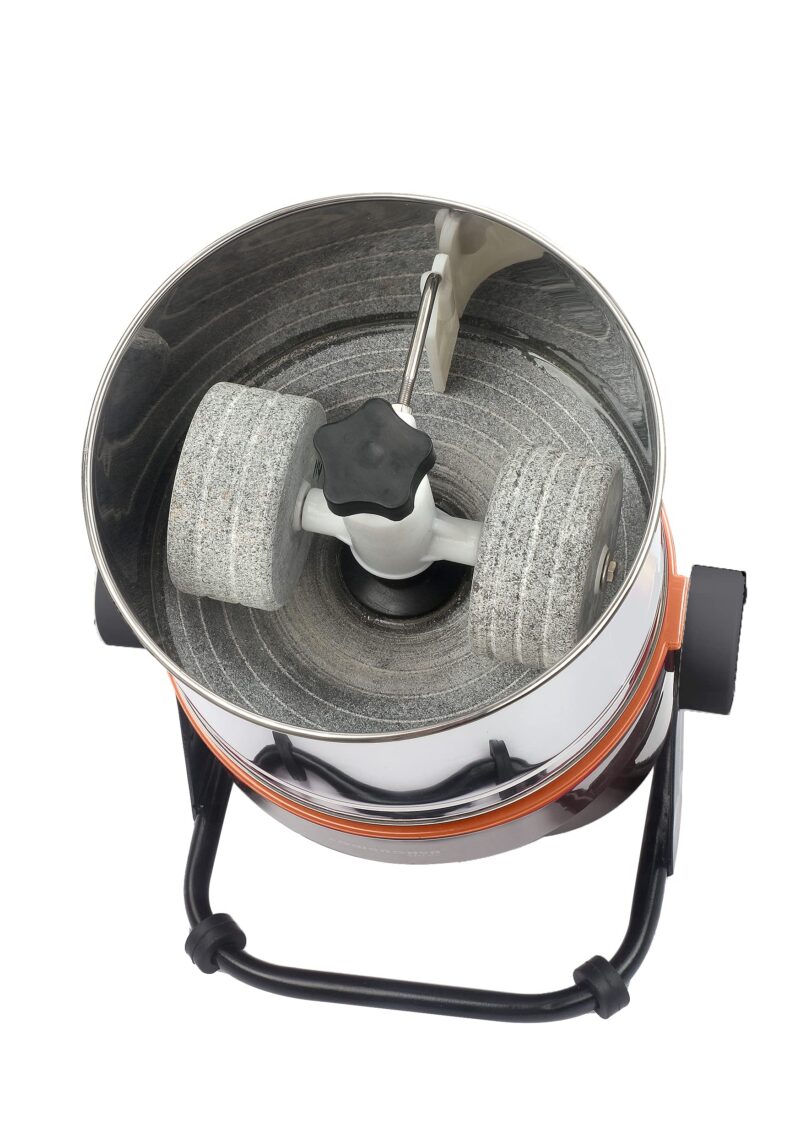 SOWBAGHYA Plastic Shree 2 Ltr Wet Grinder (Tilting Model) (With Attachments) Table Top Wet Grinder | Heavy Duty Motor | 2Ltr Wet Grinder For All Kinds Of Batter For South Indian Dishes (Grey) - Image 4