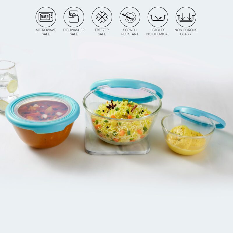 Ornella Glass Mixing Bowl Set, Set of 3 - Image 13