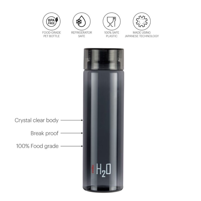 H2O Plastic Water Bottle, 1000ml - Image 6