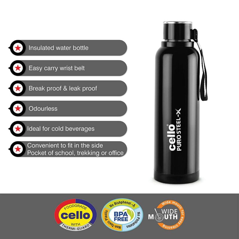 Puro Steel-X Benz 900 Water Bottle, 730ml - Image 19