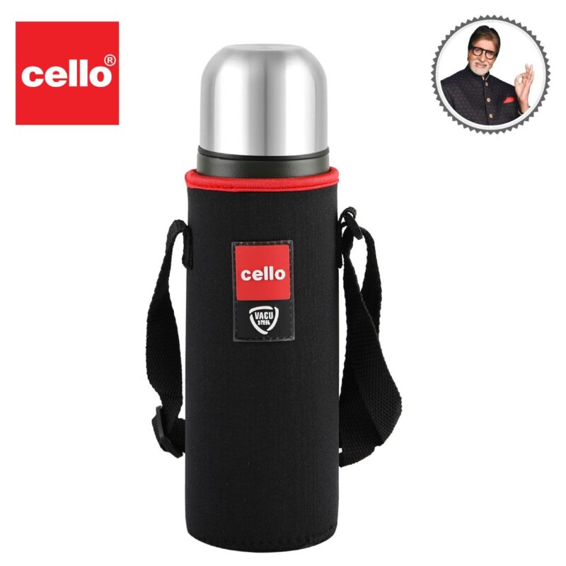 Duro Flip Flask, Vacusteel Water Bottle with Thermal Jacket - Image 52