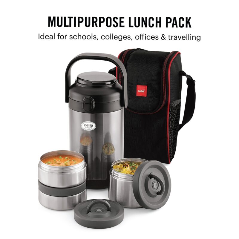 Fredo Double Walled Insulated Lunch Box, Set of 3 - Image 13