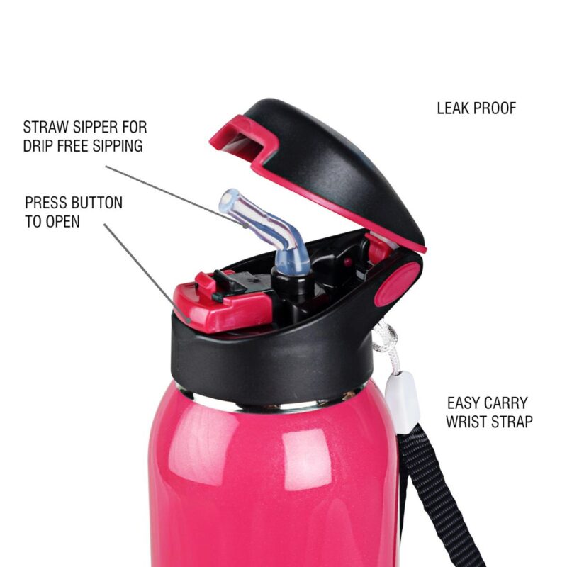 Gym Star Flask, Vacusteel Water Bottle, 650ml - Image 21