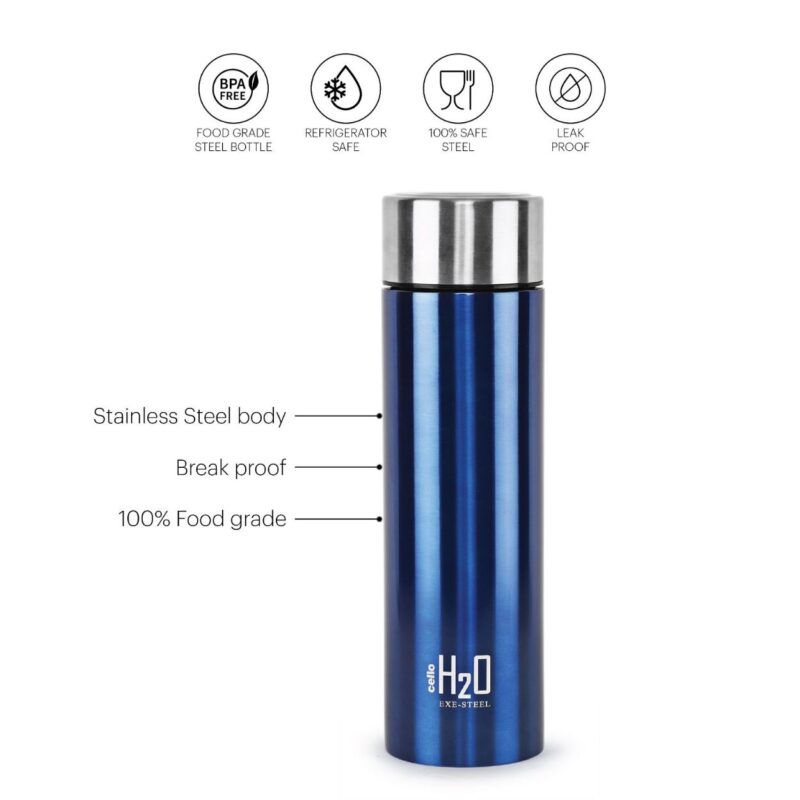 H2O Stainless Steel Water Bottle, 1000ml - Image 17