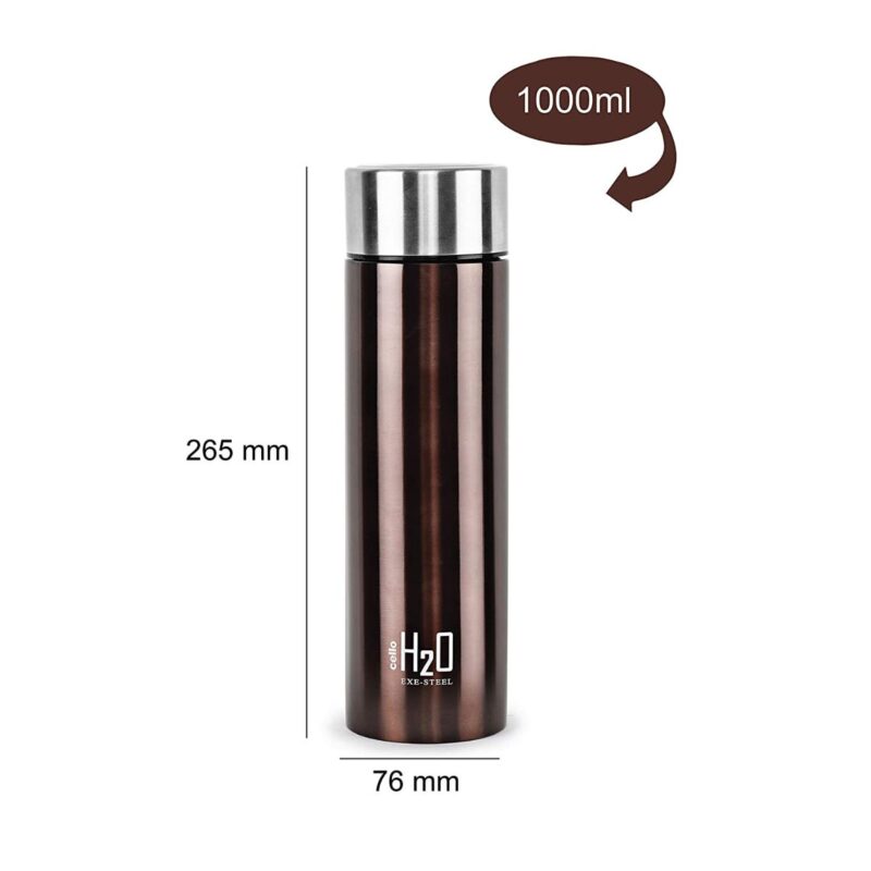H2O Stainless Steel Water Bottle, 1000ml - Image 26