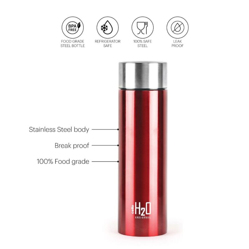 H2O Stainless Steel Water Bottle, 1000ml - Image 19