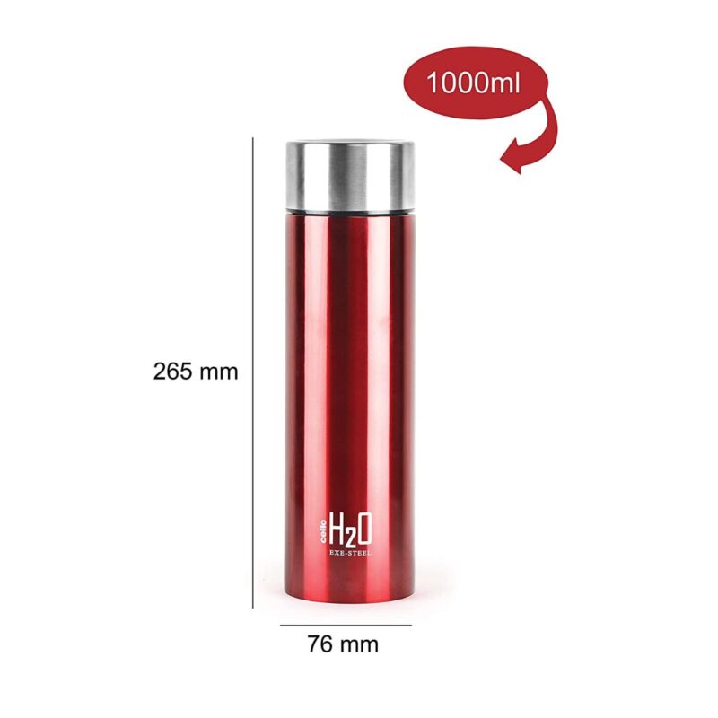 H2O Stainless Steel Water Bottle, 1000ml - Image 27