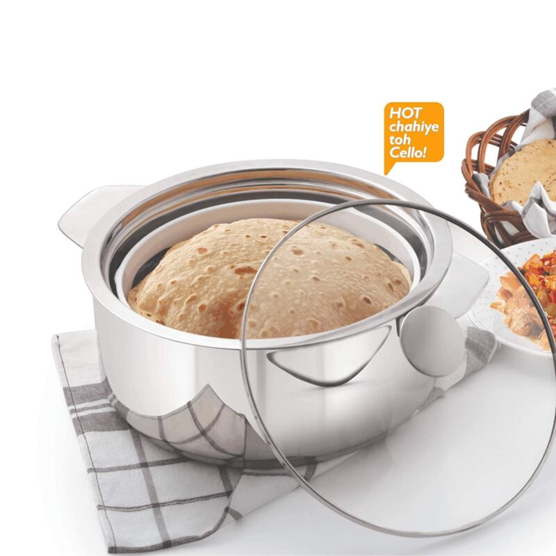 Roti Plus Stainless Steel Casserole, Medium - Image 2