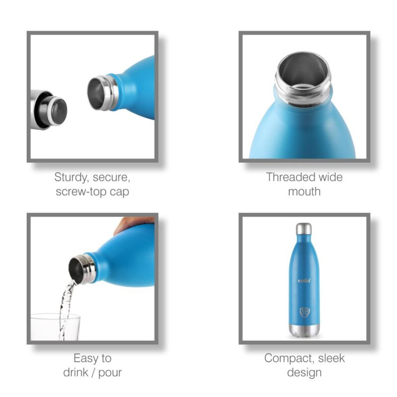Duro Swift Flask, Vacusteel Water Bottle, 1000ml - Image 18