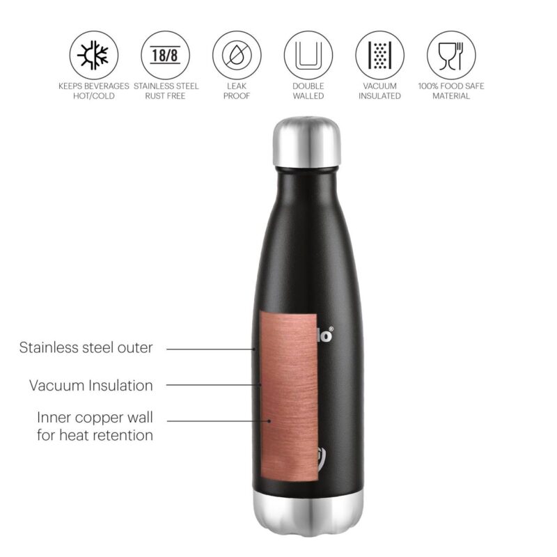 Duro Swift Flask, Vacusteel Water Bottle, 500ml - Image 9