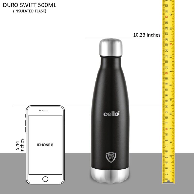 Duro Swift Flask, Vacusteel Water Bottle, 500ml - Image 21