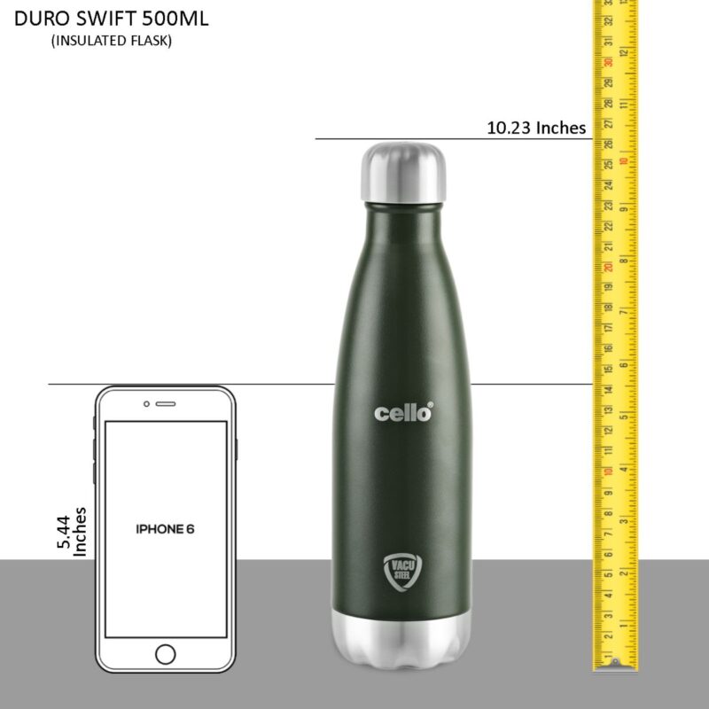 Duro Swift Flask, Vacusteel Water Bottle, 500ml - Image 23