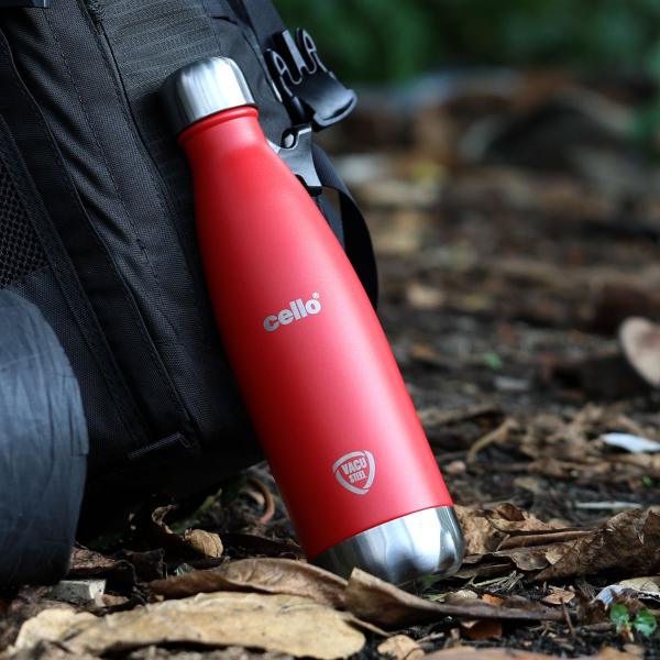 Red|Duro Swift Flask, Vacusteel Water Bottle / 500ml