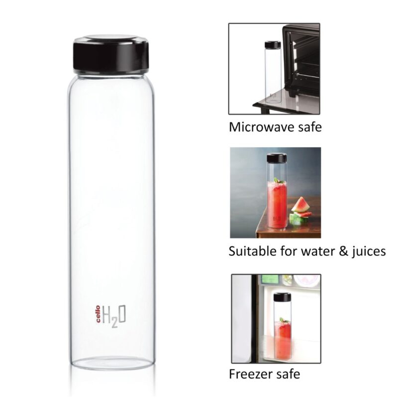 H2O Borosilicate Glass Water Bottle, 1000ml - Image 10