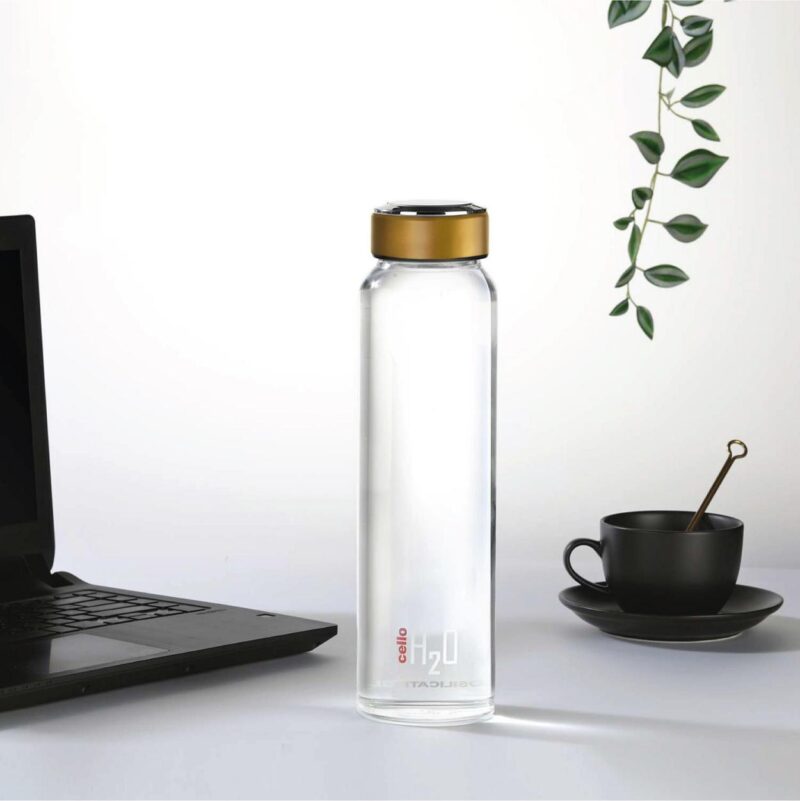 Copper|H2O Borosilicate Glass Water Bottle, 1000ml / 1000ml