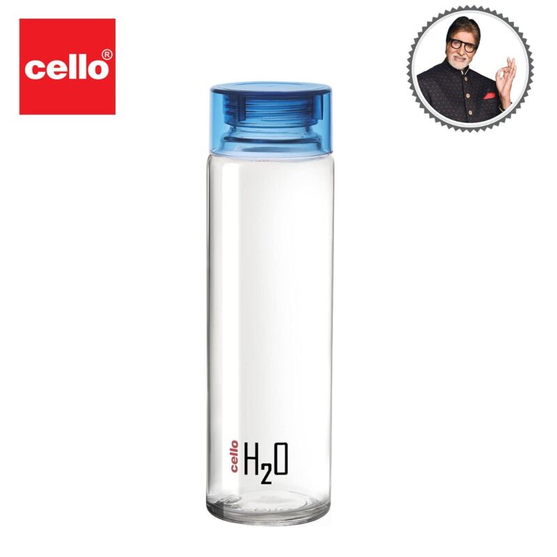 H2O Glass Water Bottle with Plastic Cap, 920ml - Image 71
