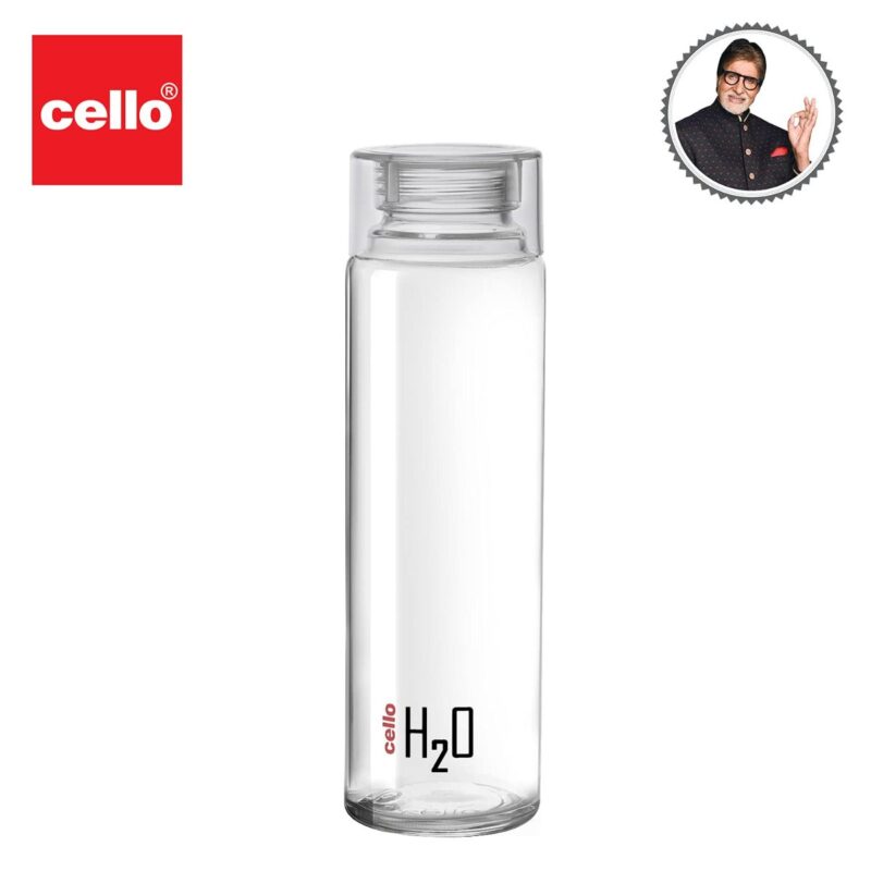 H2O Glass Water Bottle with Plastic Cap, 920ml - Image 72