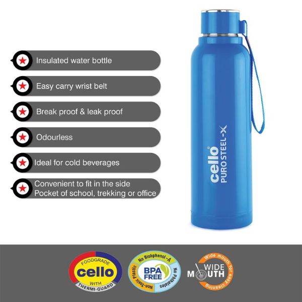 Puro Steel-X Benz 900 Water Bottle, 730ml - Image 23