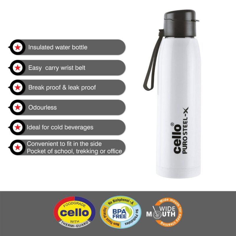 Puro Steel-X Cooper 900 Water Bottle, 740ml - Image 23