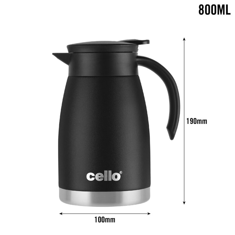 Duro Pot Double Walled Vacuum Insulated Teapot, 800ml - Image 13