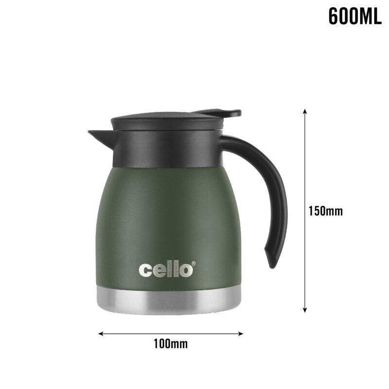 Duro Pot Double Walled Vacuum Insulated Teapot, 600ml - Image 14