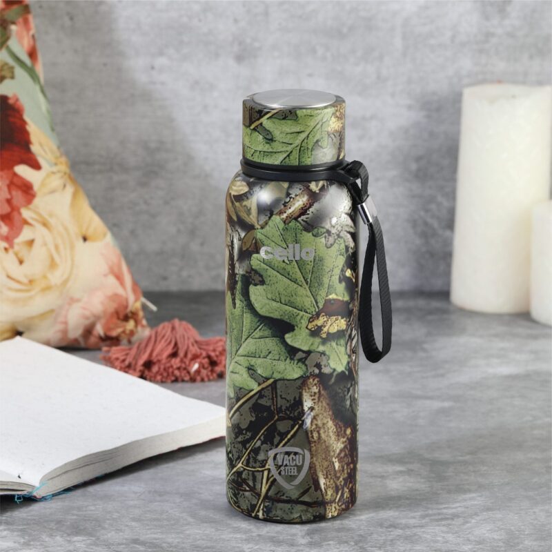Green|Deezee Kent, Vacusteel Water Bottle, 550ml / 550ml